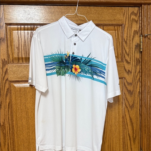 Beautiful Straightdown Men's White Polo with - Picture 1 of 3